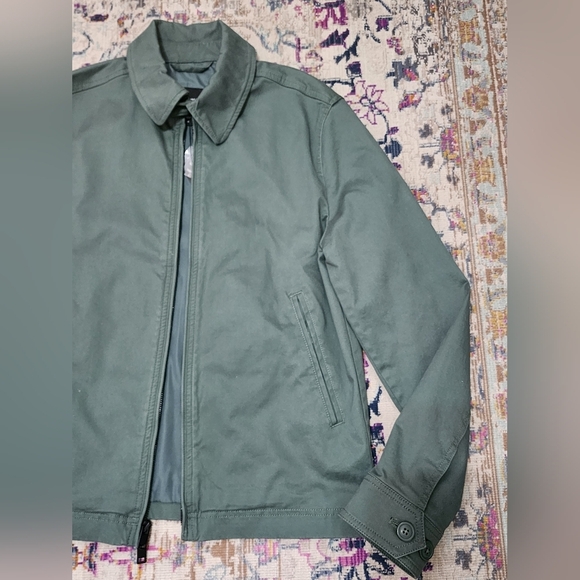 NWT Express Men's Green Bomber Jacket, sz XS - Picture 5 of 12